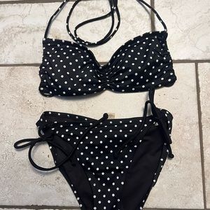 Chic Polka Dot Bikini Set